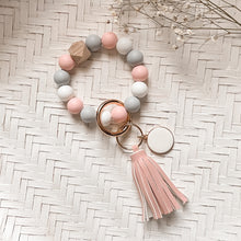 Load image into Gallery viewer, Bubblegum Drop Personalized Keychain Wristlet