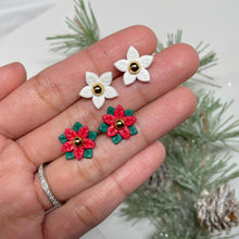 Load image into Gallery viewer, Poinsettia Studs