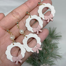 Load image into Gallery viewer, Wreath Dangles (Pink)