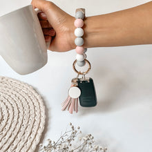 Load image into Gallery viewer, Bubblegum Drop Personalized Keychain Wristlet