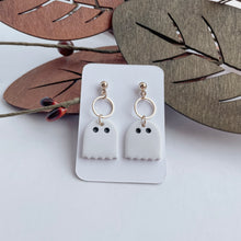 Load image into Gallery viewer, Ghostly Dangles (mini hoops)
